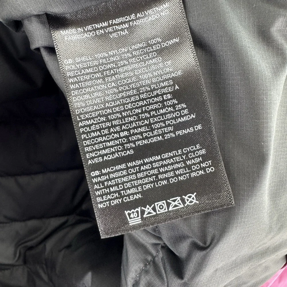 The North Face Minoqua Down Puffer Jacket Mens Large Cyber Berry Pink $220